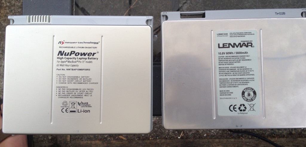 NuPower and Lenmar batteries